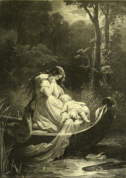 She Sank down Upon Her Knees, 1900 - Вильгельм фон Каульбах