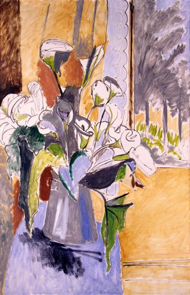 Bouquet of Flowers on a Veranda, c.1912 - Henri Matisse
