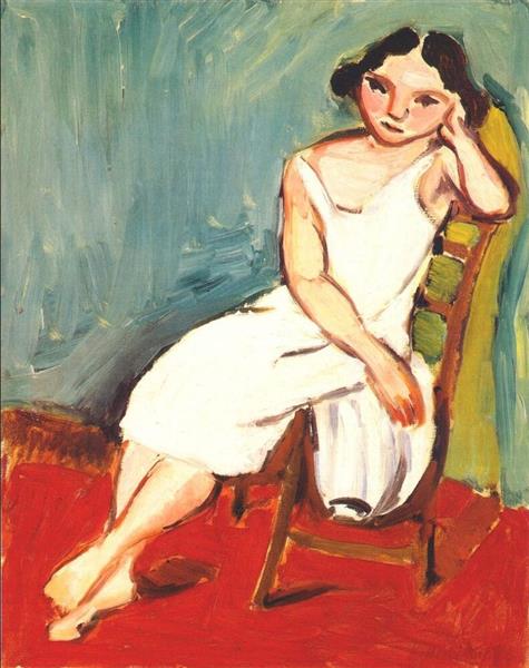 Girl Seated, 1909 - Анри Матисс