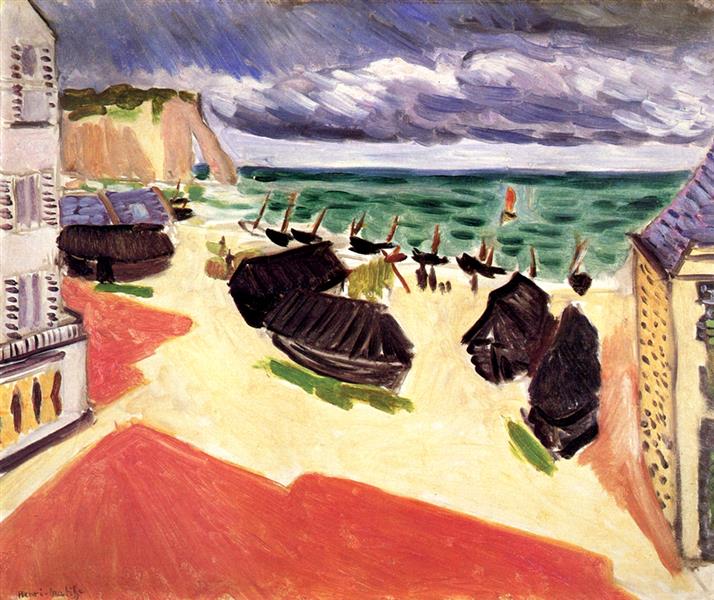 Fishing Boats in Winter, Etretat, 1921 - Henri Matisse