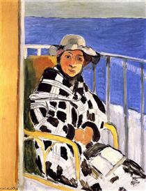 Mlle Matisse in a Scottish Plaid - Анри Матисс