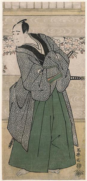 Sawamura Sōjūrō III as Satsuma Gengobei, 1795 - Тосюсай Сяраку