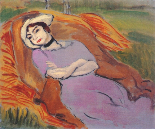 Reclining Woman in a Landscape (Marguerite), 1918 - 馬蒂斯