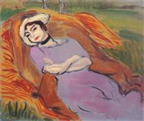 Reclining Woman in a Landscape (Marguerite) - Henri Matisse