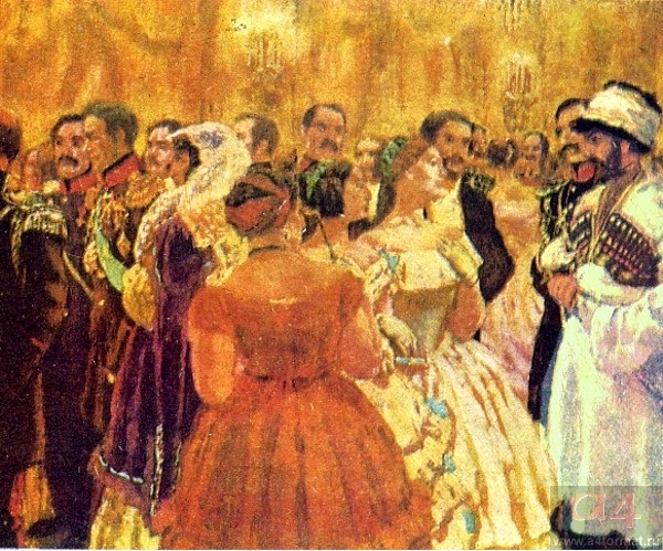 Illustration to Leo Tolstoy's "Hadji-Murat", 1913 - Лансере Євген Євгенович