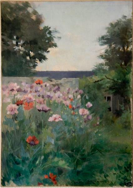 Jardin fleuri - Louise Abbéma