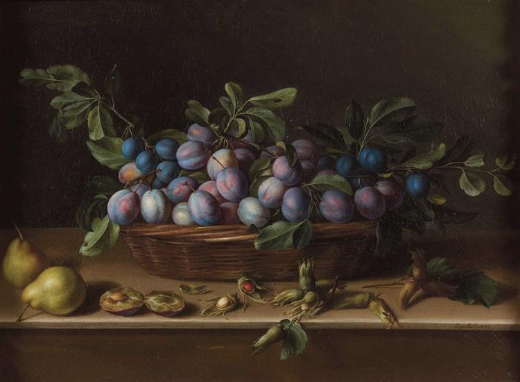 Still Life with Plums - Louise Moillon
