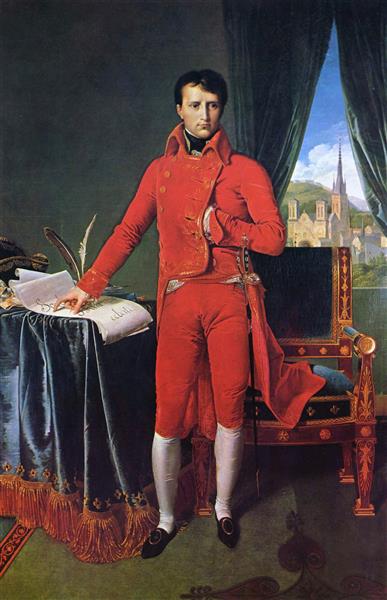 Портрет Наполеона Бонопарта, первого консула, 1804 - Жан Огюст Доминик Энгр