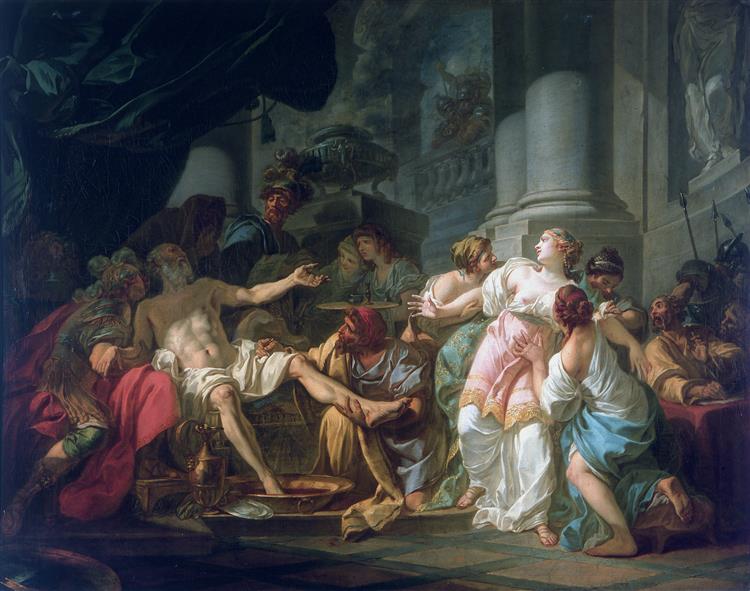 Смерть Сенеки, 1773 - Жак Луи Давид