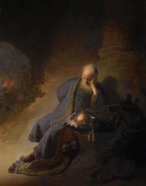 Jeremías prevé la destrucción de Jerusalén - Rembrandt