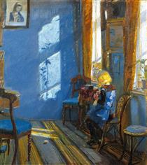 Sunlight in the Blue Room - Anna Ancher