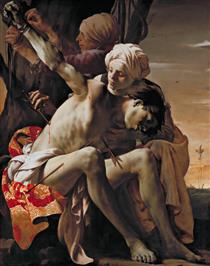 St. Sebastian Tended by Irene and her Maid - Hendrick Terbrugghen