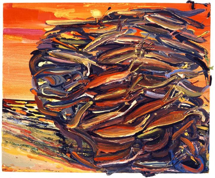 Slugs, 2002 - Dana Schutz