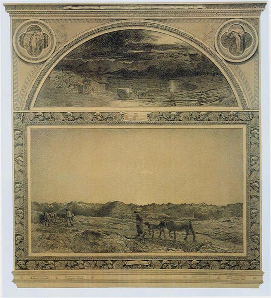 Studie Zum Bild La Natura, 1899 - Giovanni Segantini