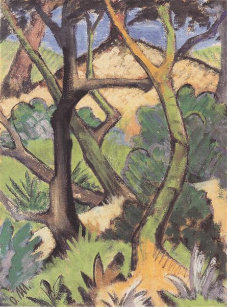 Abendlandschaft, 1925 - Otto Mueller