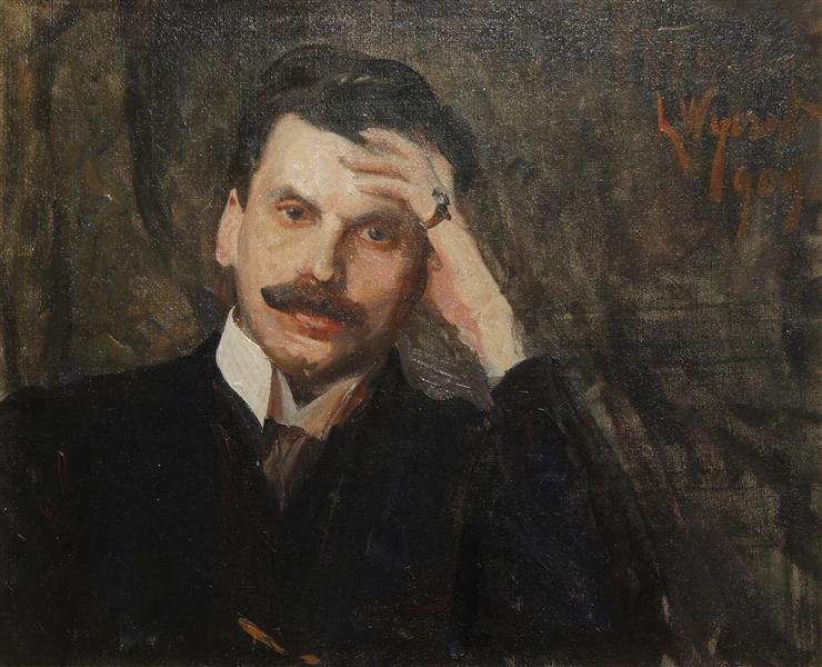 Portrait of Tadeusz Boy-żeleński, 1907 - Leon Wyczółkowski