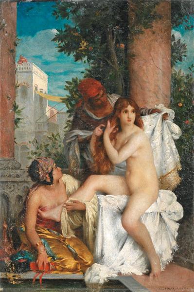 La Toilette De La Favorite, 1877 - Gabriel Ferrier