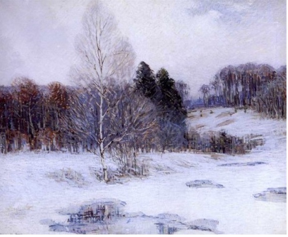 Sunlit Snow - Alfred Heber Hutty