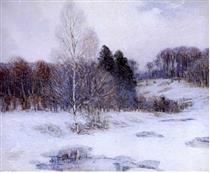 Sunlit Snow - Alfred Heber Hutty