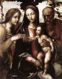The Mystic Marriage of St Catherine - Giovanni Antonio Bazzi