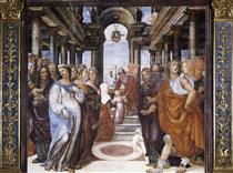 The Presentation of the Virgin in the Temple - Giovanni Antonio Bazzi