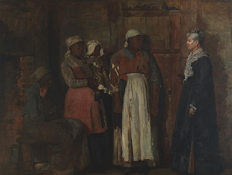 A Visit from the Old Mistress, 1876 - Вінслов Гомер
