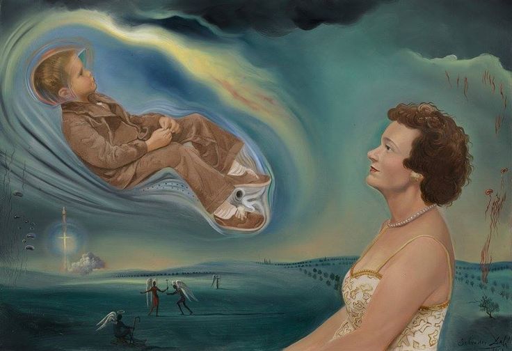 Portrait of Mrs Ann Green and Son Jonathan (1963), 1963 - Salvador Dalí