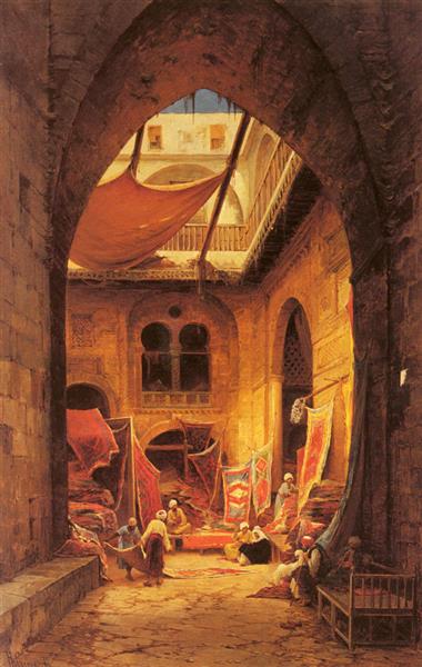 The carpet merchant, 1905 - Hermann David Salomon Corrodi