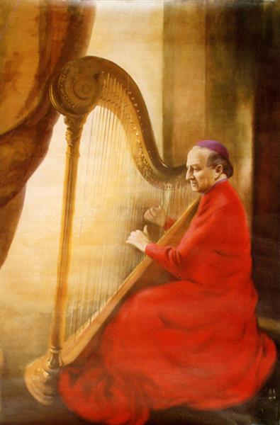 Papa Playing the Harp, 1993 - Олександр Гнилицький
