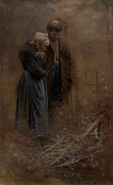 Over the Tomb, 1878 - Laszlo Mednyanszky