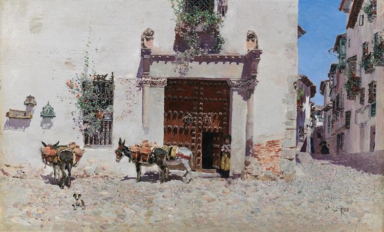 Door of a house in Toledo - Martín Rico