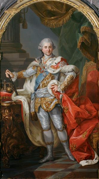 Portrait of Stanisław August Poniatowski in Coronation Robes, 1764 - Марчелло Баччарелли