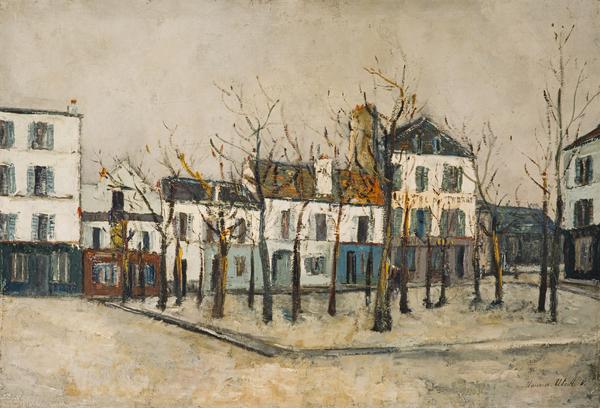 La Place du Tertre, c.1910 - Морис Утрилло