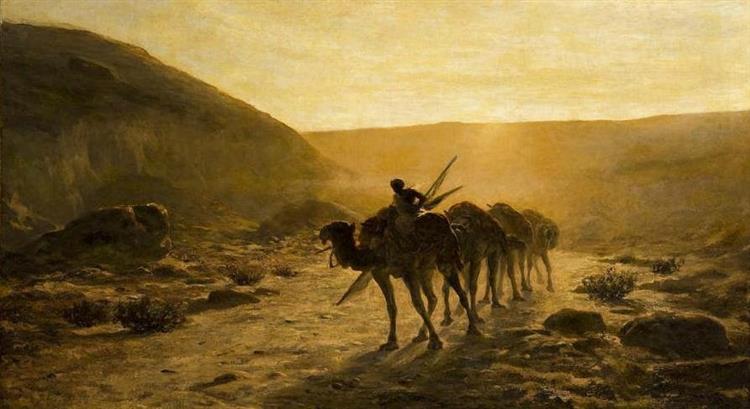 Nel Deserto, 1889 - Cesare Biseo