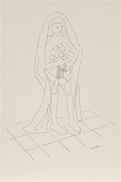 Bride (Study for Symbols), 1970 - Benny Andrews