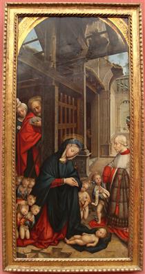 Adoration of the Child with a Donor - Defendente Ferrari