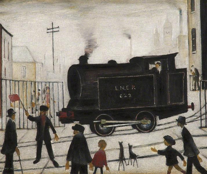Level Crossing, 1946 - Laurence Stephen Lowry