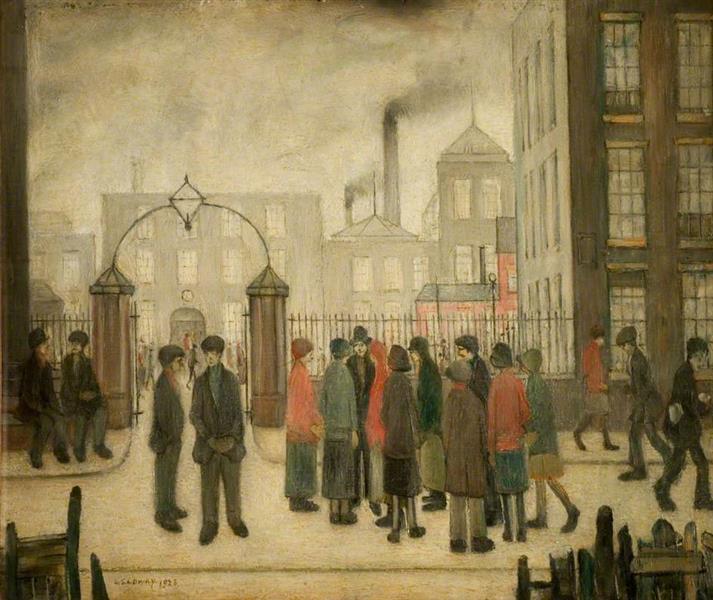 The Mill Gates, 1928 - L. S. Lowry