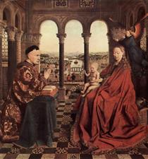 The Virgin of the Chancellor Rolin entier - Jan van Eyck
