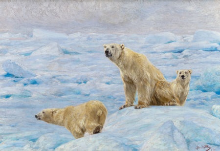 Three Polar Bears, 1912 - Richard Friese