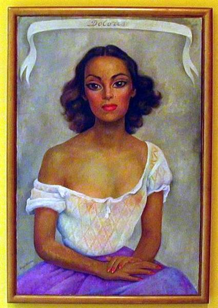Portrait of Dolores Del Rio, 1938 - Дієго Рівера