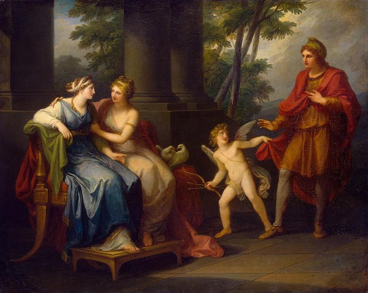 Venus Persuades Helen to Accept the Love of Paris, 1790 - Angelica Kauffman