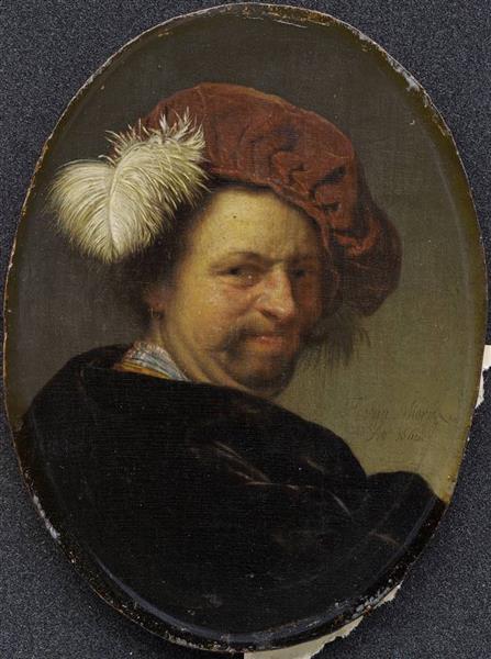 Self portrait, 1662 - Франц ван Мирис