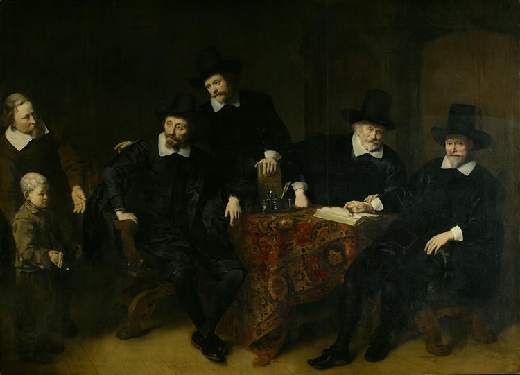 Four Governors of the Amsterdam Leper Asylum, 1649 - Ferdinand Bol
