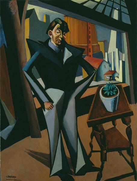 Man Standing at a Window, 1922 - Lajos Tihanyi