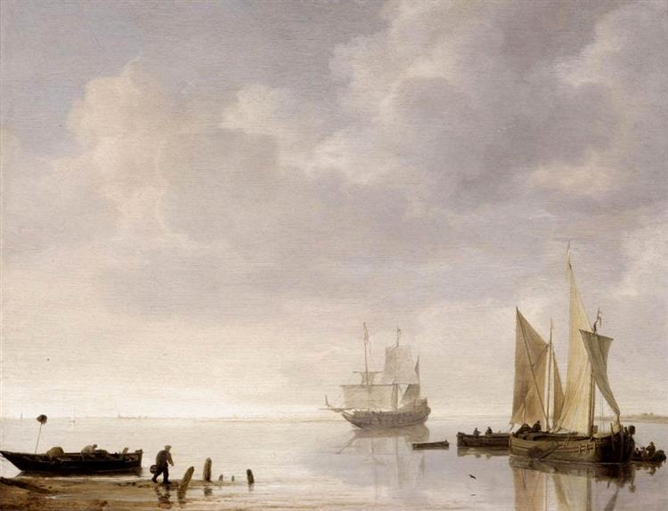 Coastal Scene, c.1630 - c.1650 - Simon de Vlieger