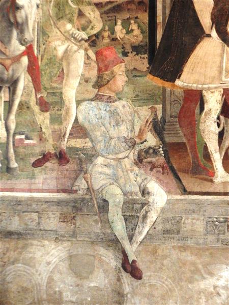 April. Fresco in Palazzo Schifanoia (detail), 1470 - 弗朗切斯科·德爾·科薩
