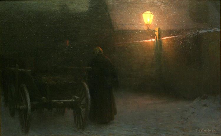 Twilight in Winter, 1884 - Якуб Шиканедер