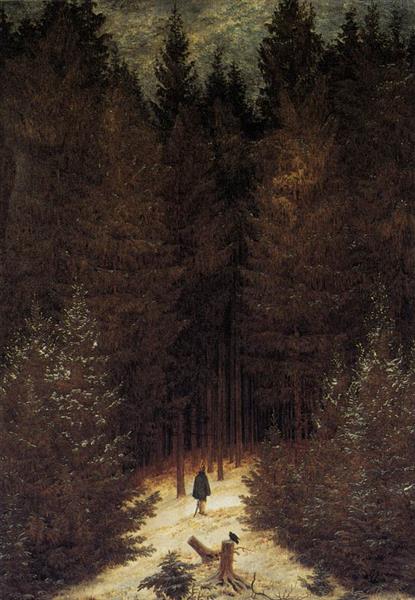 The Chasseur in the Forest, 1814 - Каспар Давид Фридрих