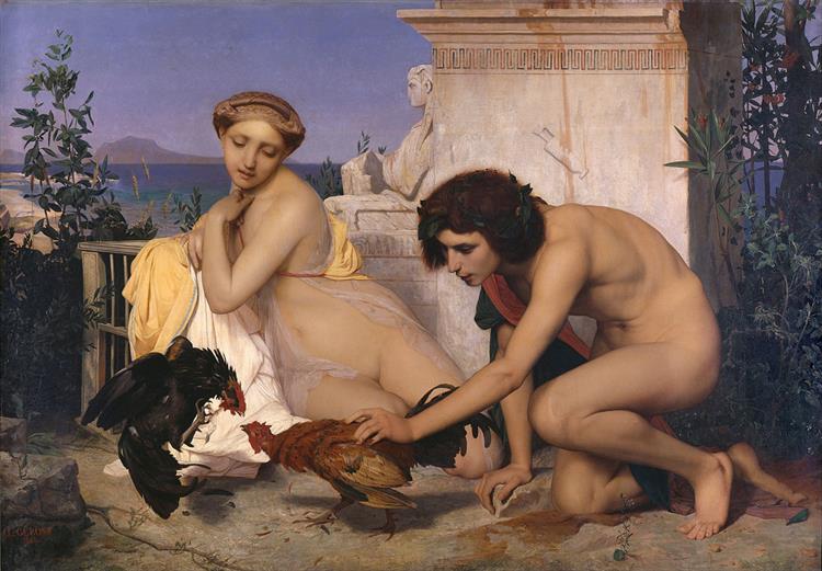 Young Greeks Attending a Cock Fight, 1846 - Жан-Леон Жером